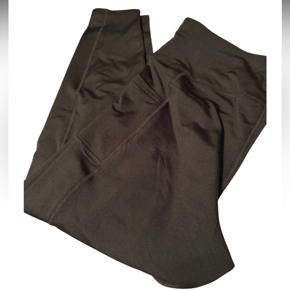90 Degree By Reflex Black Fleece Lined Stratus Legging 1x